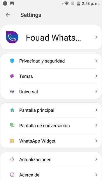 descargar fouad whatsApp para android