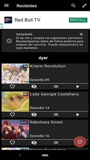 legion anime tema oscuro apk para android